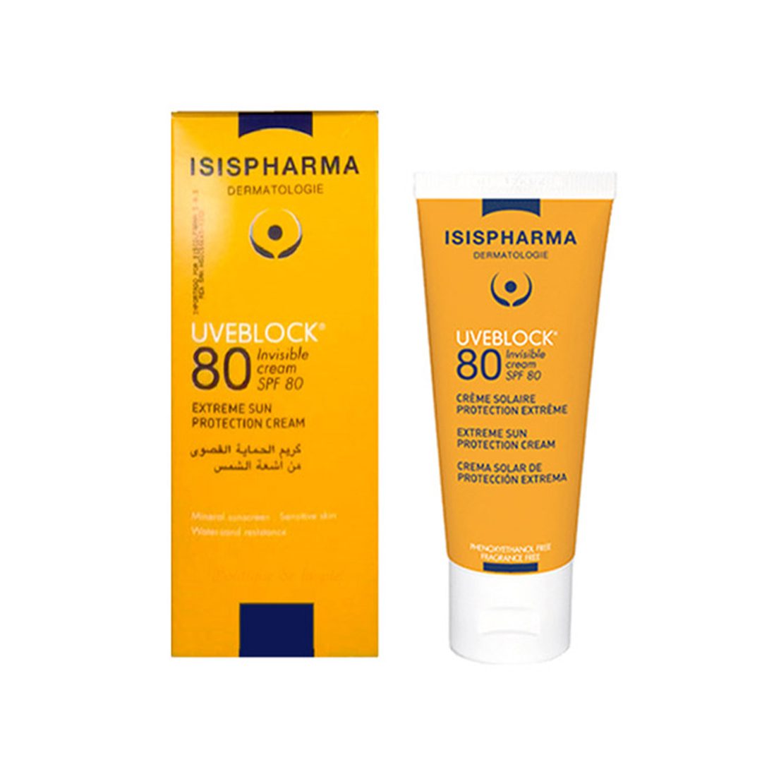 Uveblock SPF80 Invisible Cream - Isispharma