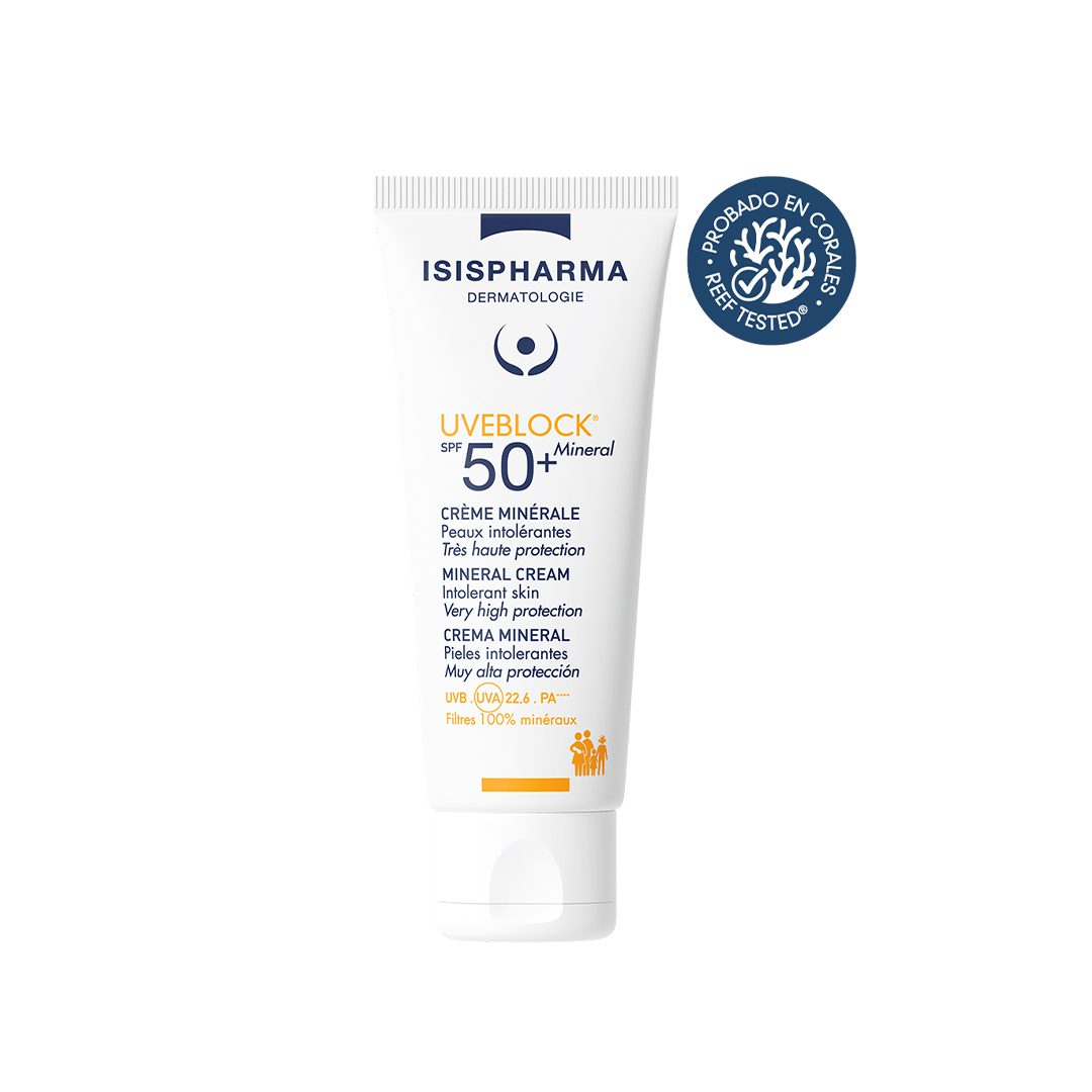 Protector solar Uveblock SPF 50+ Mineral Cream - Isispharma