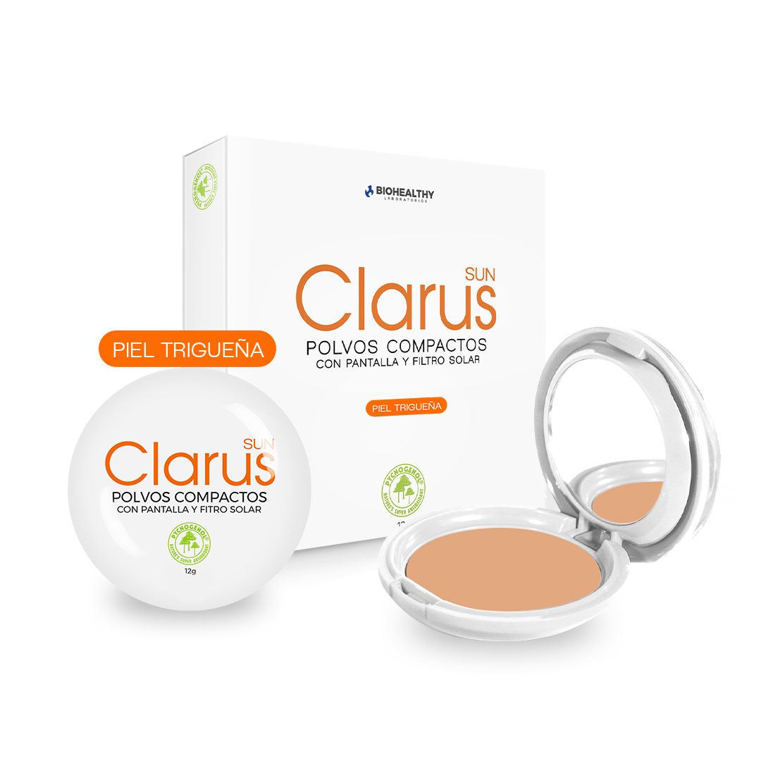 Polvo Compacto Clarus Piel trigueña - Biohealthy