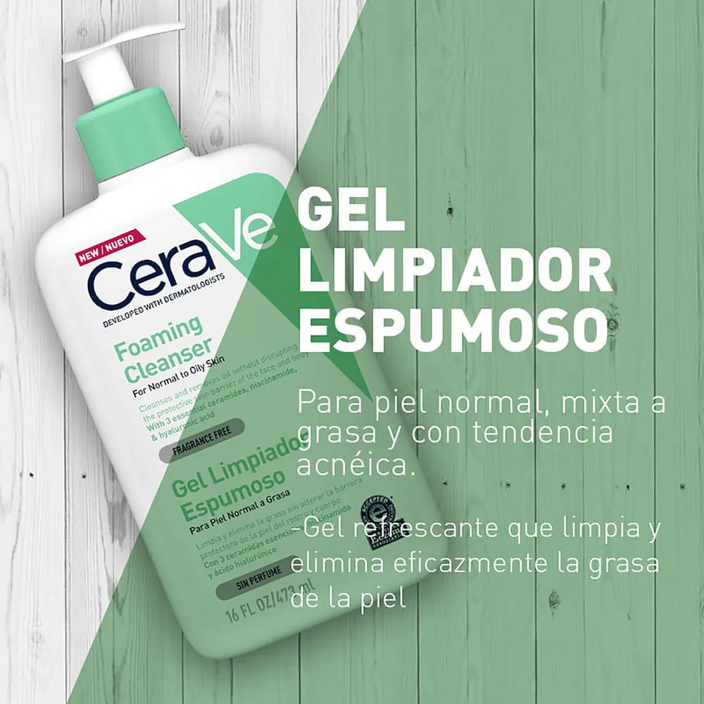 Gel Limpiador Espumoso 473 ml - CeraVe